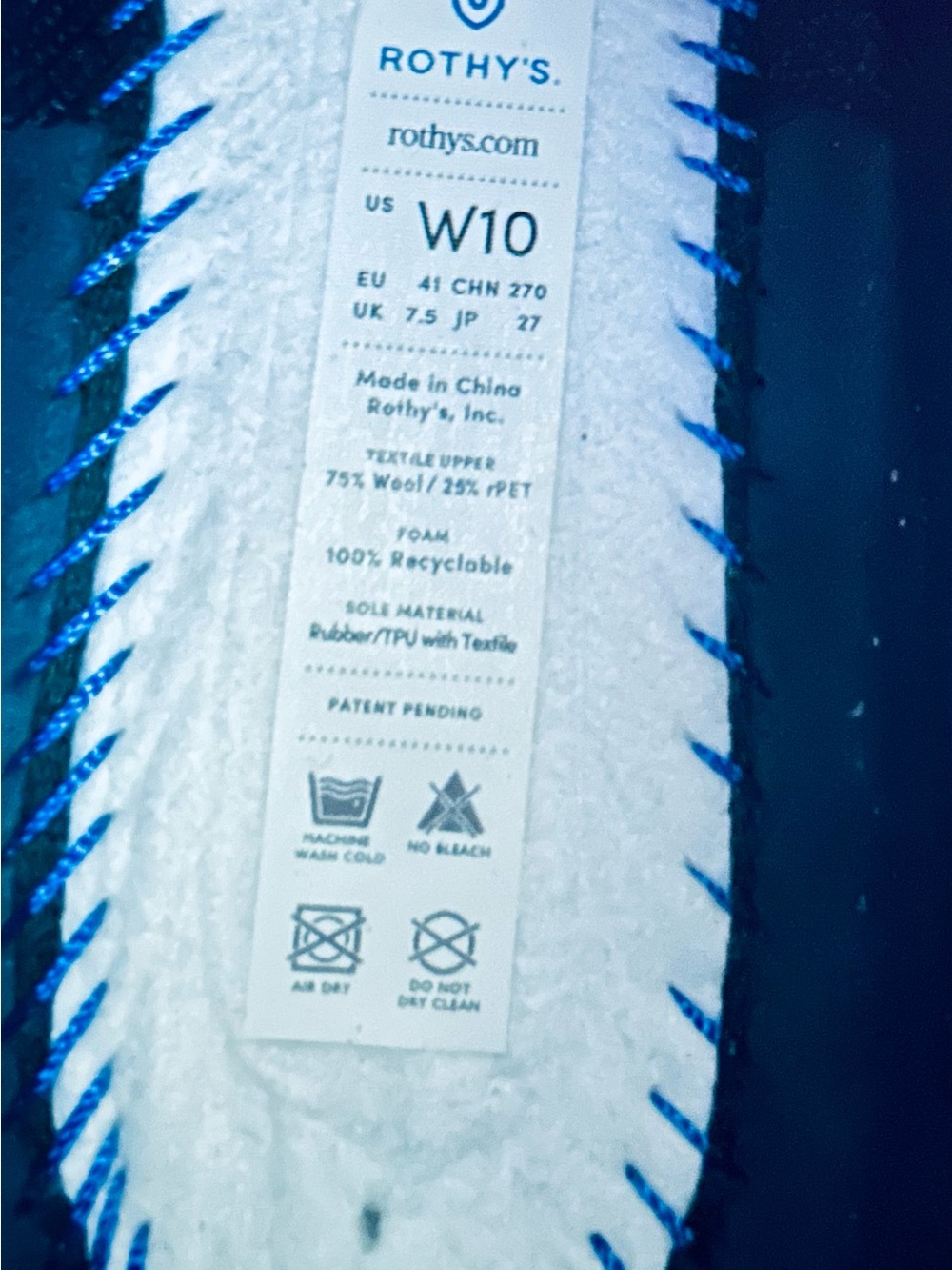 Rothy's Black The Merino Wool Chelsea Flat Ankle Boots, size 10 EU 41 - Picture 8 of 13